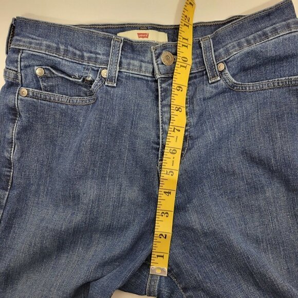 Levi's Women's 512 Perfectly Slimming Bootcut Jeans in a Dark Wash Size 8M - Picture 11 of 12